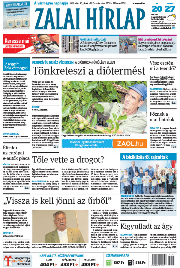 Lapszám: 2025.05.30. + MELLÉKLET