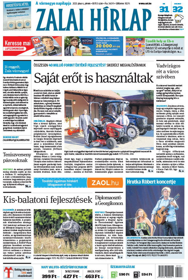 Lapszám: 2025.07.04. + MELLÉKLET