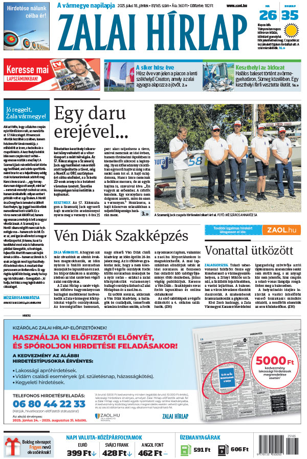 Lapszám: 2025.07.18. MELLÉKLET