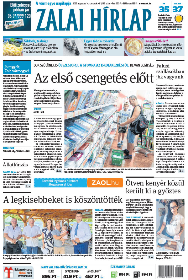 Lapszám: 2025.08.14.