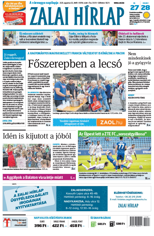 Lapszám: 2025.08.25.