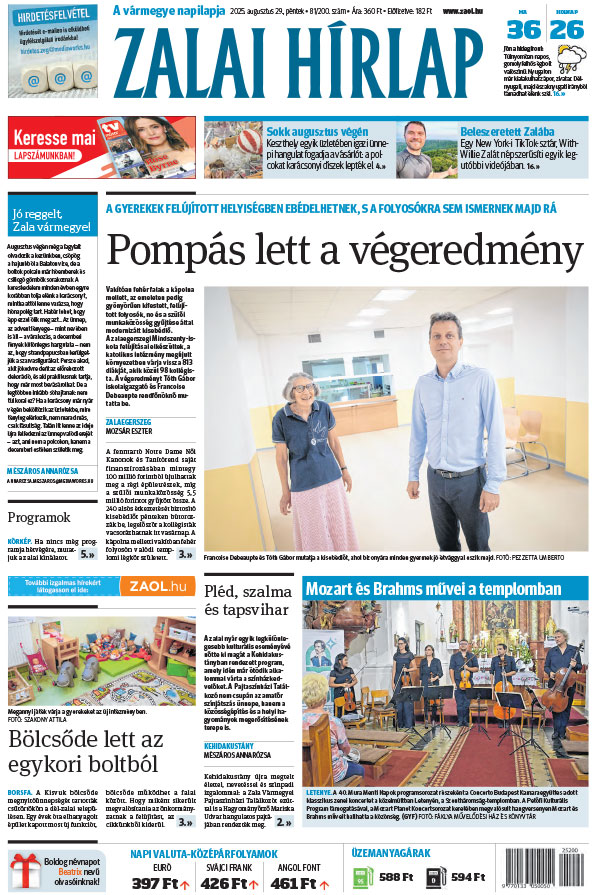 Lapszám: 2025.08.29. + MELLÉKLET