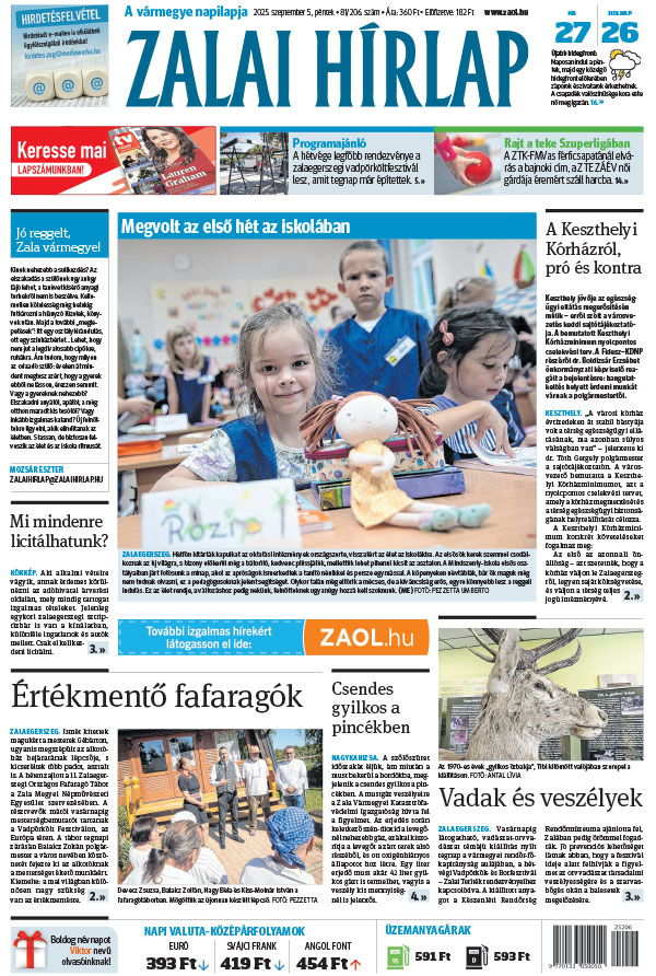Lapszám: 2025.09.05. + MELLÉKLET