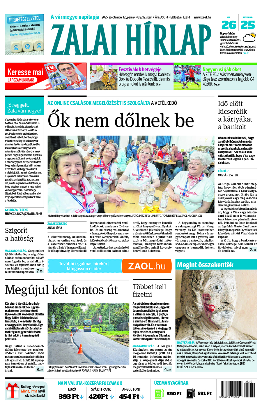 Lapszám: 2025.09.12. + MELLÉKLET