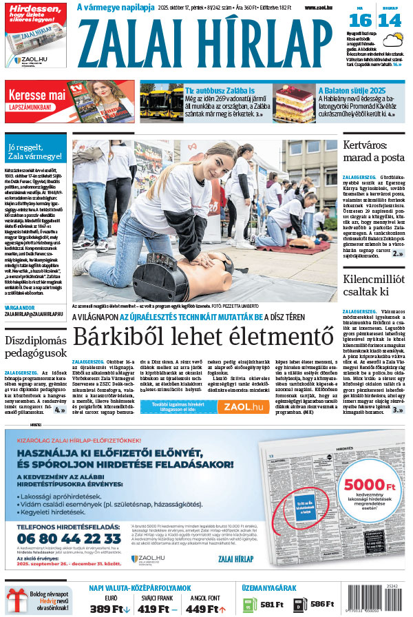 Lapszám: 2025.10.17. + MELLÉKLET