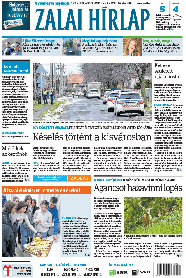 Lapszám: 2026. 01. 29.