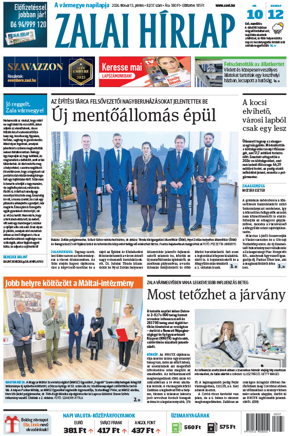 Lapszám: 2026. 02. 13. + MELLÉKLET