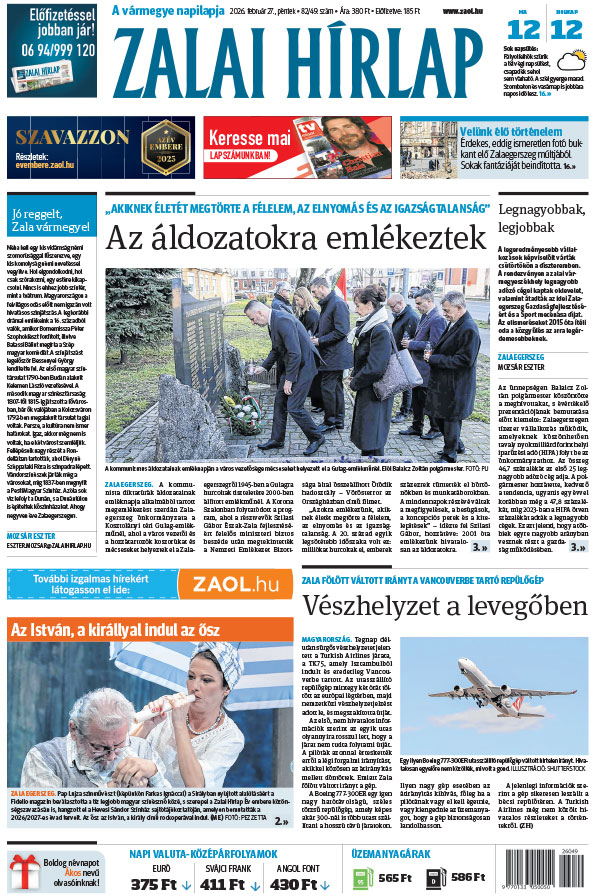 Lapszám: 2026. 02. 27. + MELLÉKLET