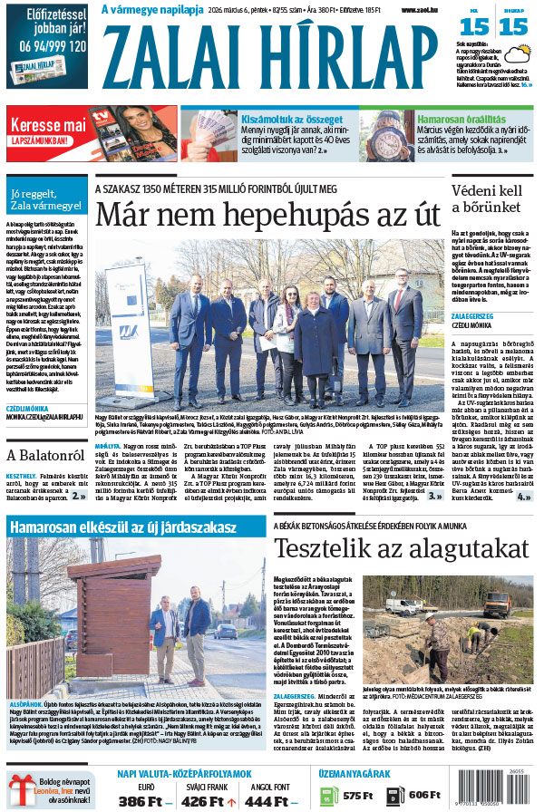 Lapszám: 2026. 03. 06. + MELLÉKLET