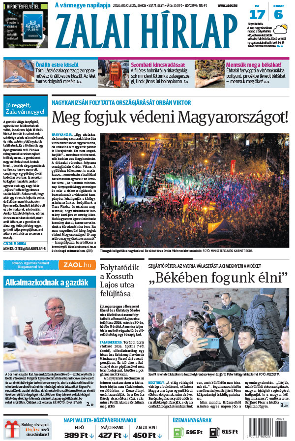 Lapszám: 2026. 03. 25.