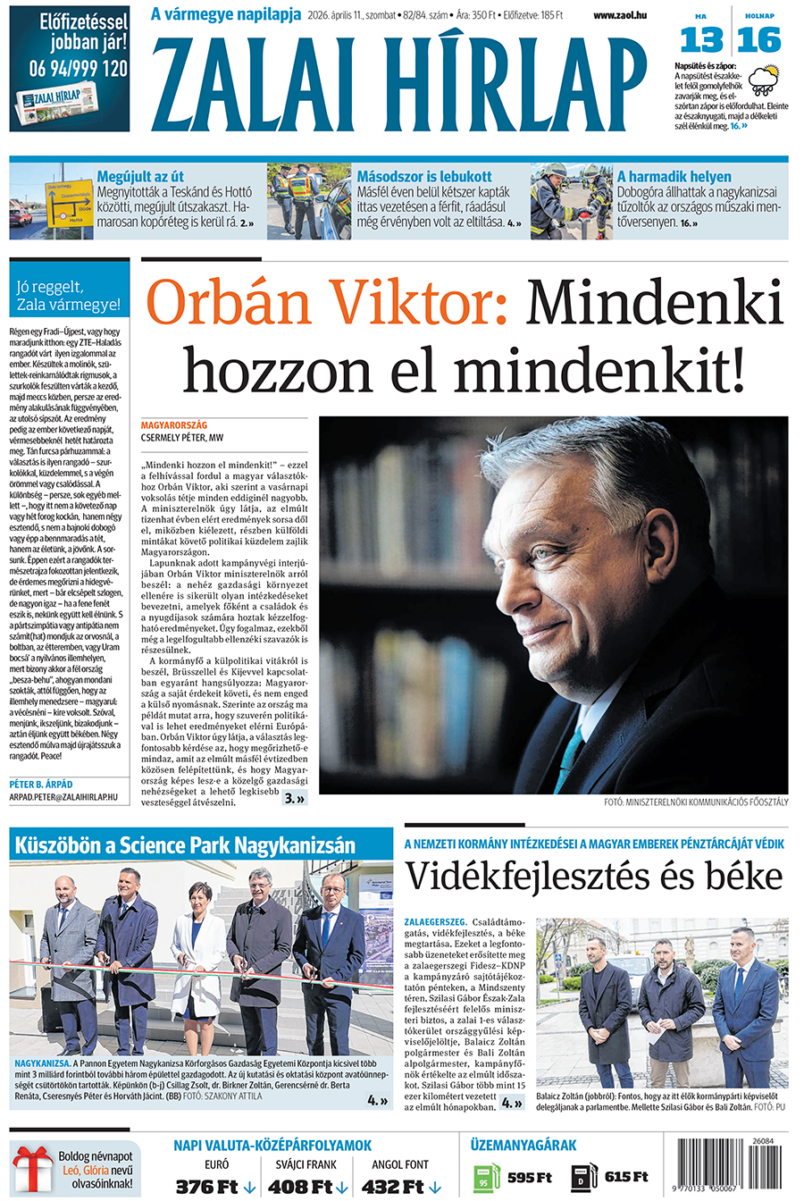 Lapszám: 2026. 04. 11.
