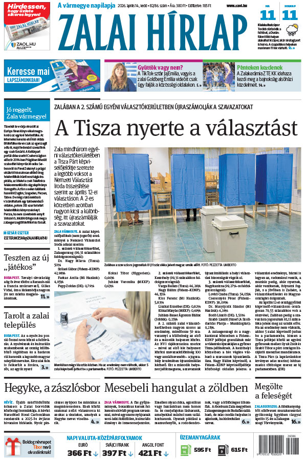 Lapszám: 2026. 04. 14.