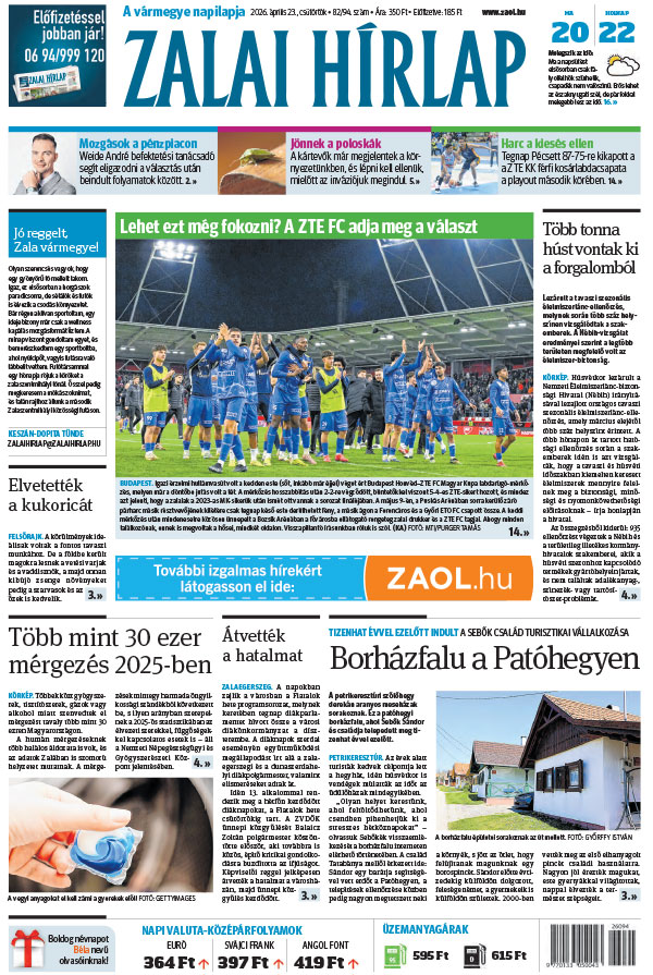 Lapszám: 2026. 04. 23.
