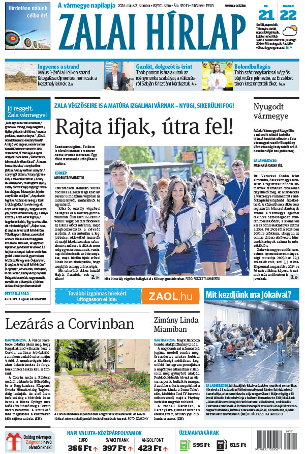 Lapszám: 2026. 05. 02.