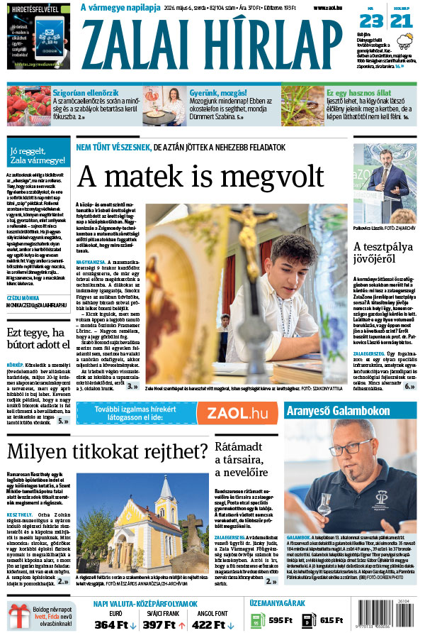 Lapszám: 2026. 05. 06.