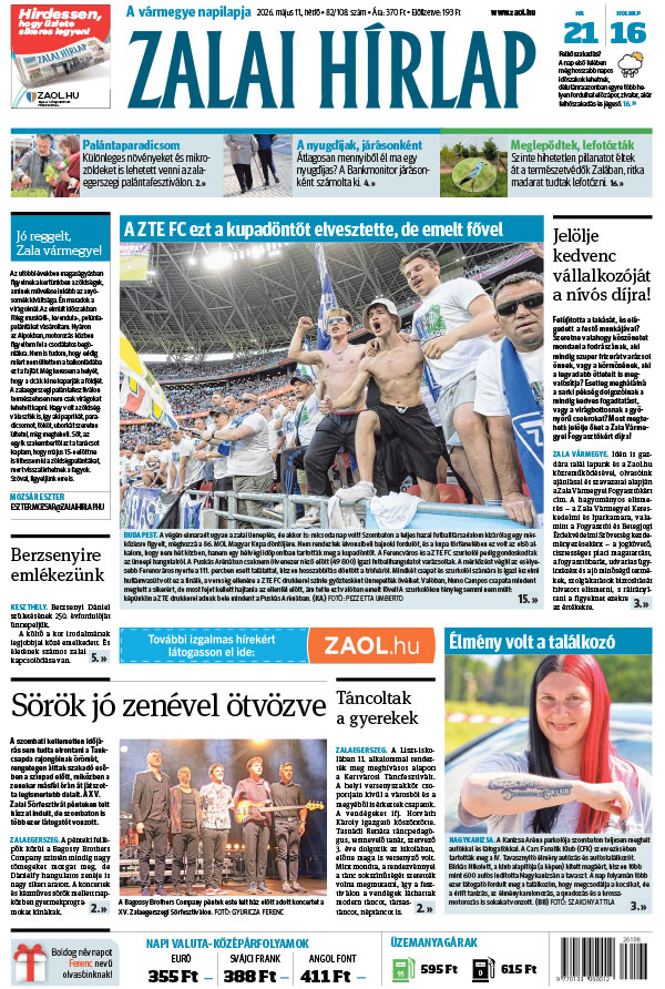 Lapszám: 2026. 05. 11.