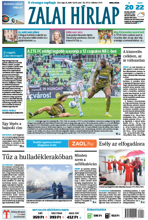 Lapszám: 2026. 05. 18.