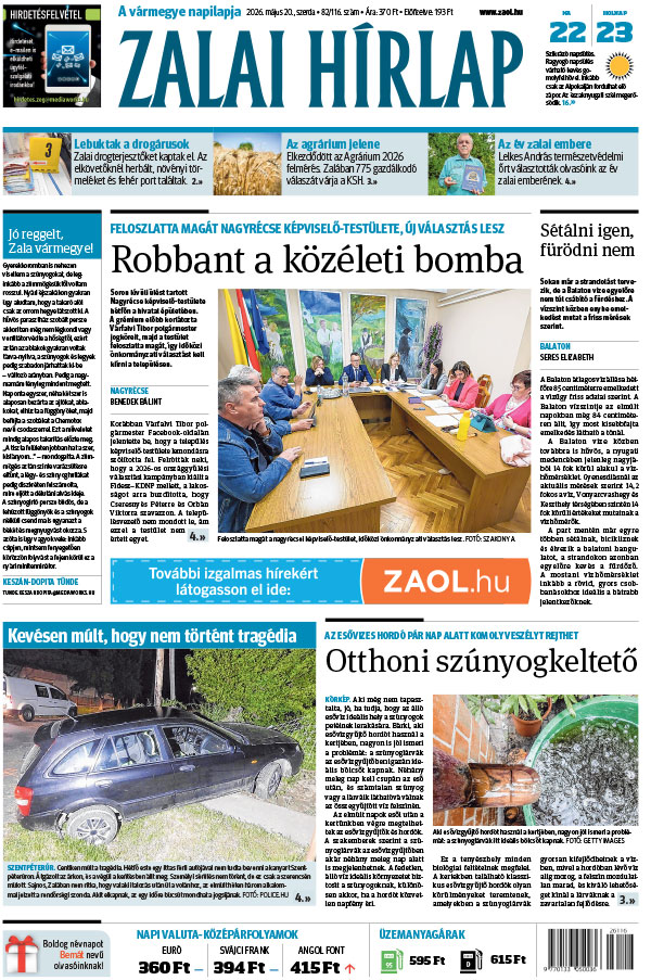 Lapszám: 2026. 05. 20.