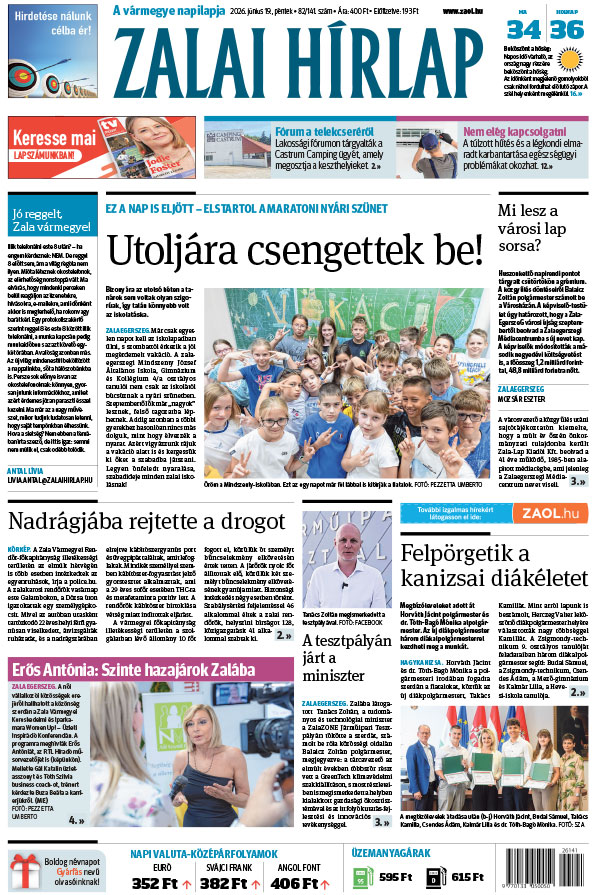 Lapszám: 2026. 06. 19. + MELLÉKLET