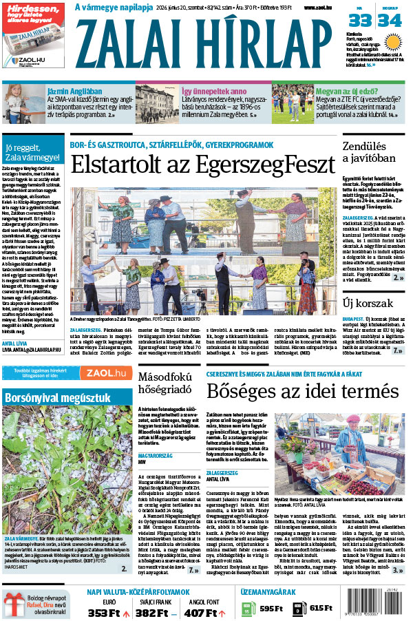 Lapszám: 2026. 06. 20.