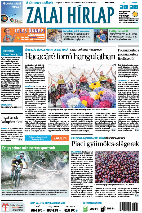 Lapszám: 2026. 06. 29.