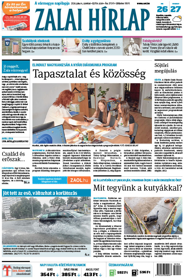 Lapszám: 2026. 07. 04.