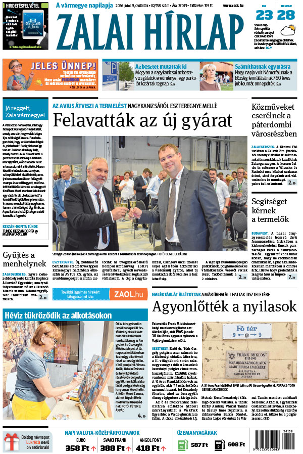 Lapszám: 2026. 07. 09.