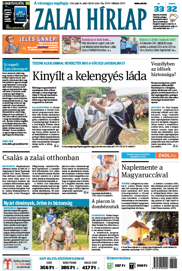 Lapszám: 2026. 07. 14.
