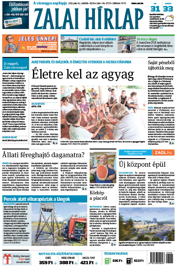 Lapszám: 2026. 07. 16.