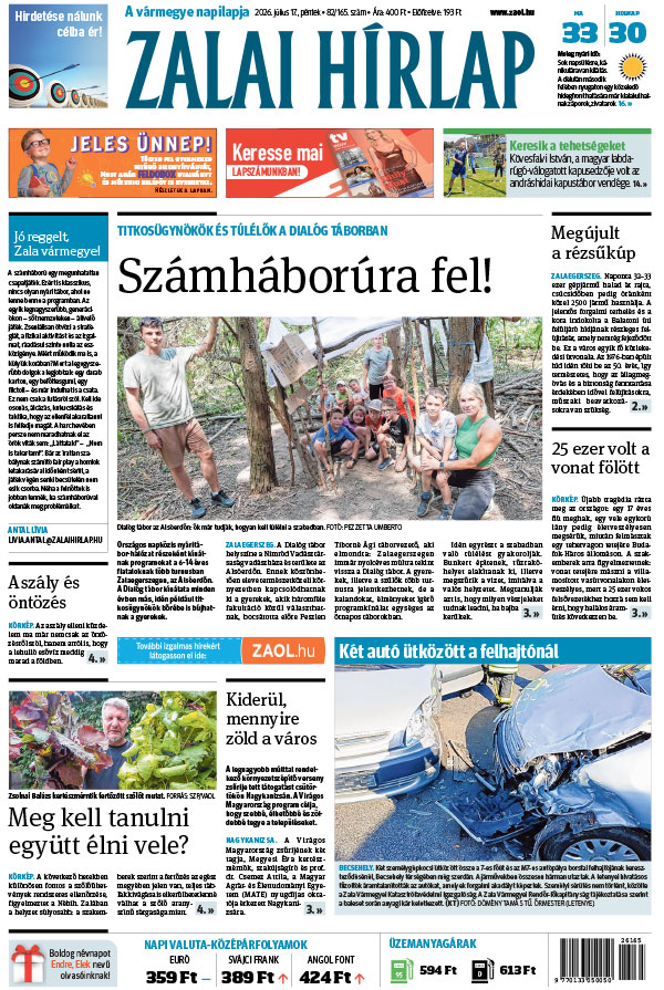Lapszám: 2026. 07. 17.