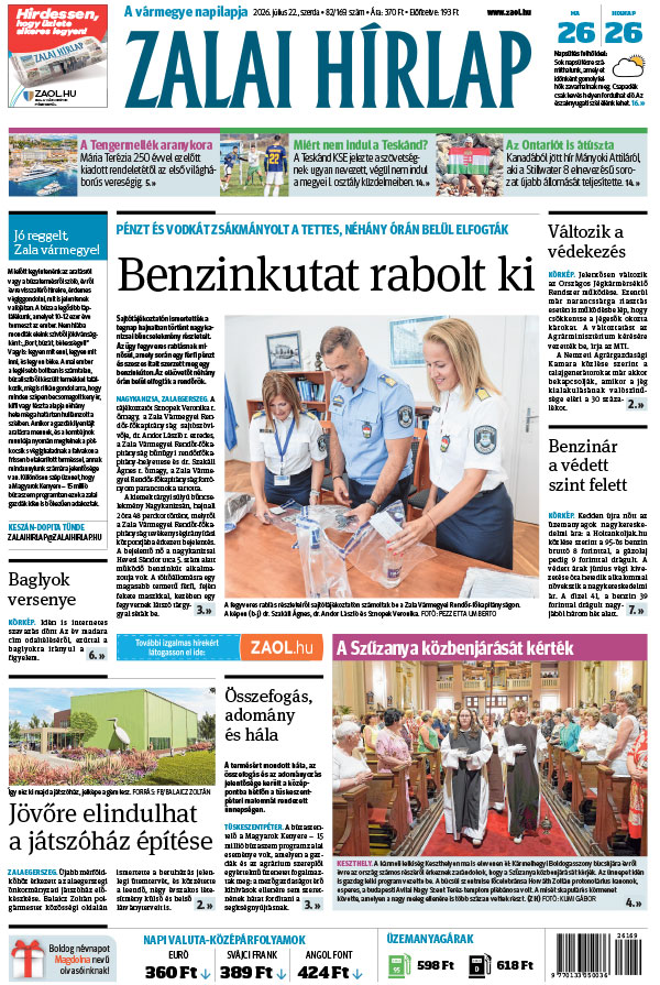 Lapszám: 2026. 07. 22.