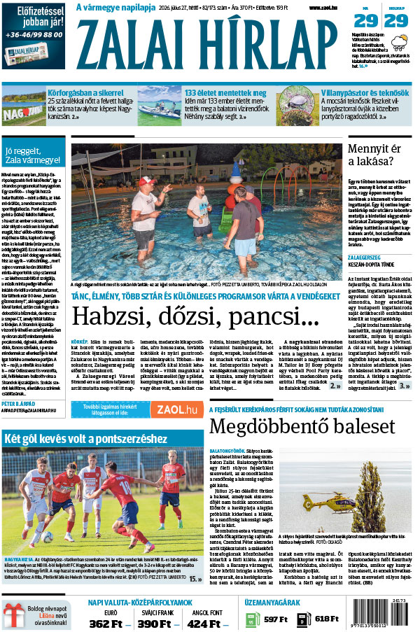 Lapszám: 2026. 07. 27.